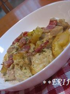 チキンのカルボナーラ風♪♪-レシピのメイン写真