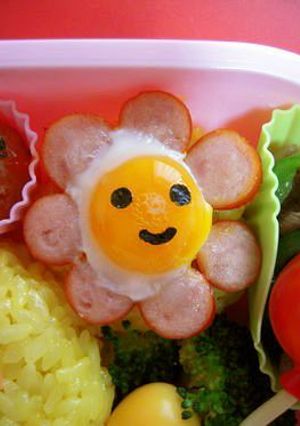 ウィンナーとうずら卵のお花☆お弁当おかず-レシピのメイン写真