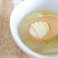 簡単お腹いっぱい主食スープ＊ふわとろ餅-レシピのメイン写真