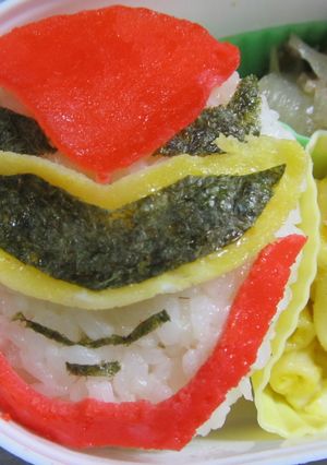 ゴセイジャー　ゴセイレッドのおにぎり-レシピのメイン写真