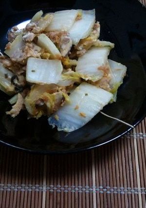 白菜とツナの中華風（塩こんぶ風味）-レシピのメイン写真