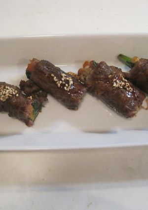 お弁当にもいかが、牛肉の野菜巻-レシピのメイン写真