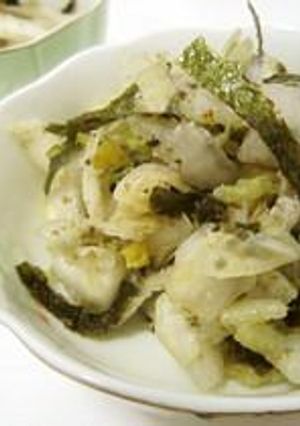 シンプル♪白菜ともみのりサラダ-レシピのメイン写真
