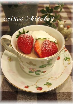 ふるふる食感♪♪ショコラミルクプリン♡-レシピのメイン写真