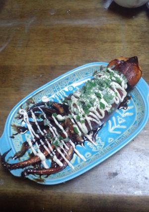 春待ちイカのポテサラ詰め込み焼き-レシピのメイン写真