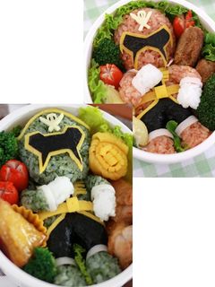 キャラ弁☆デフォルメ全身ゴーカイジャー♪-レシピのメイン写真