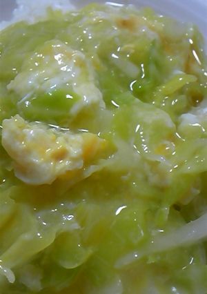 とろっとろ♪キャベツの中華あんかけ-レシピのメイン写真