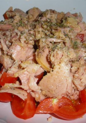 大雑把にトマトとツナのサラダ-レシピのメイン写真