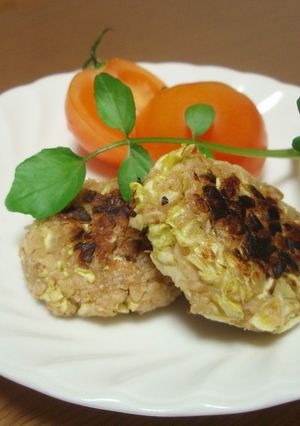 キャベツとオートミールのハンバーグ風-レシピのメイン写真