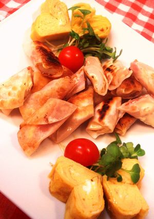 ✿餃子inハムマヨ✿-レシピのメイン写真