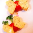 ❤ハート蝶々の卵焼き❤