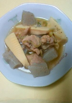 鶏肉とたけのこの煮物-レシピのメイン写真