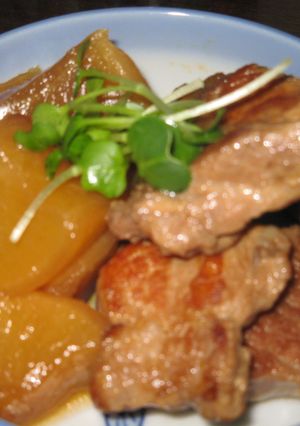 圧力鍋でとろりん煮豚大根-レシピのメイン写真