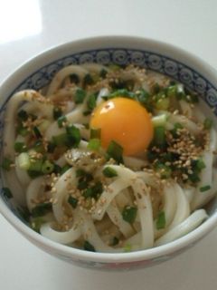ゆずこしょう風味の~釜たまうどん♪-レシピのメイン写真