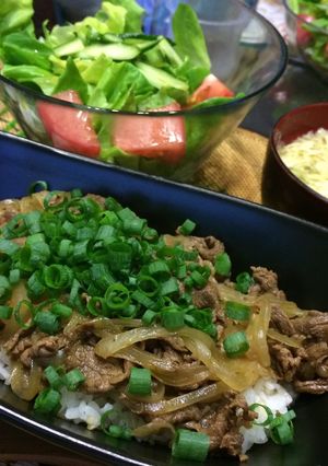 旦那絶讃!?こなね家の牛丼♪( ´▽`)-レシピのメイン写真