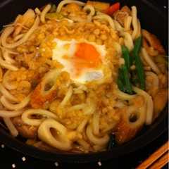 รูปของ 揚げ玉で✿鍋焼きうどん✿