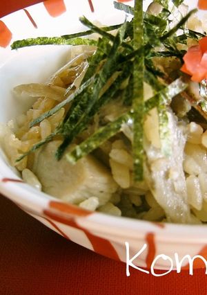 ◆　鶏ごぼうご飯　　紅生姜は必需だよ　◆-レシピのメイン写真