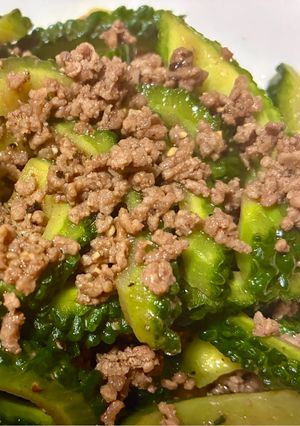 中華風ゴーヤとひき肉炒め♡超簡単で美味しい-レシピのメイン写真
