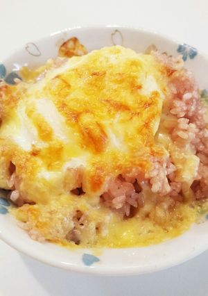 アレンジ！赤飯に飽きたらonチーズ-レシピのメイン写真