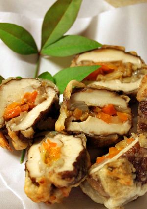 太らないはさみ揚げ♪シイタケと野菜で-レシピのメイン写真