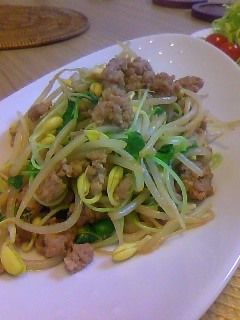お給料日前に♥もやしとかいわれの味噌炒め-レシピのメイン写真