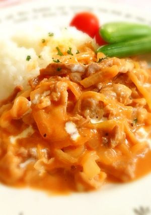 我が家の簡単美味しい♬ビーフストロガノフ-レシピのメイン写真