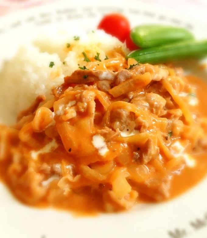 我が家の簡単美味しい♬ビーフストロガノフ-レシピのメイン写真