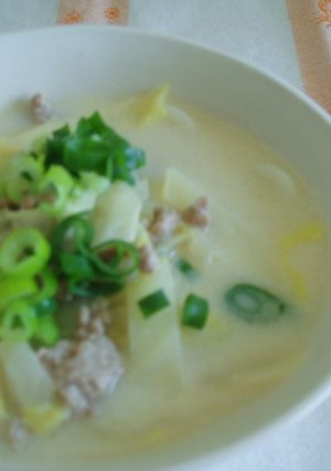 簡単♪まろやかミルク味噌うどん-レシピのメイン写真