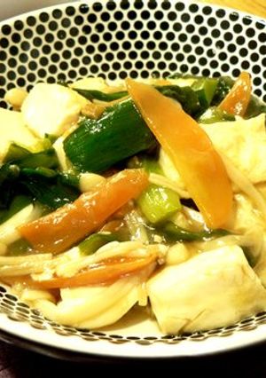 豆腐とニラの中華炒め-レシピのメイン写真