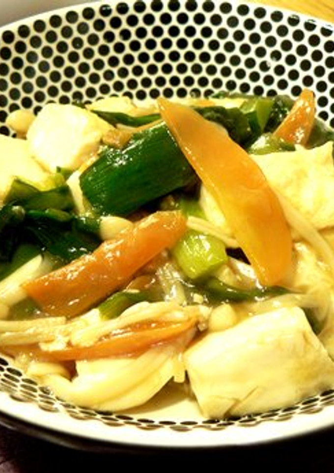 豆腐とニラの中華炒め-レシピのメイン写真
