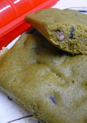 ルクエで超簡単☆抹茶蒸し米粉ケーキ-レシピのメイン写真