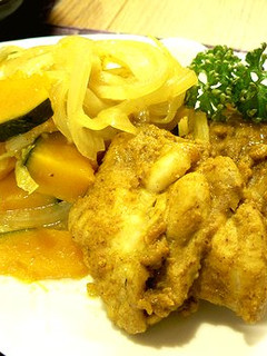 ルクエでかぼちゃ&タンドリーチキン-レシピのメイン写真