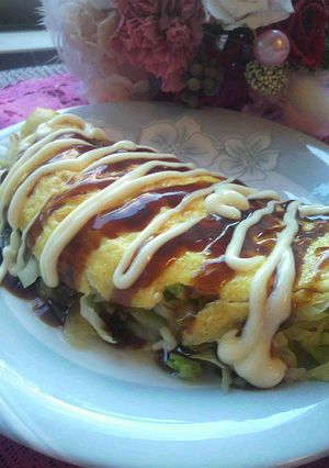ハマる★チーズinキャベツオムレツ-レシピのメイン写真