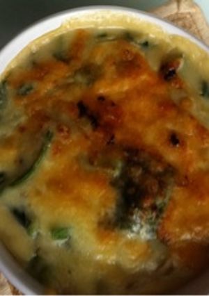 フライパンで簡単ほうれん草グラタン-レシピのメイン写真