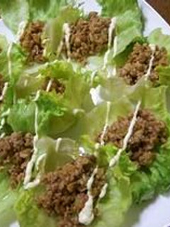 ✿納豆肉そぼろのレタス包み✿-レシピのメイン写真