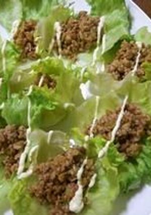 ✿納豆肉そぼろのレタス包み✿-レシピのメイン写真