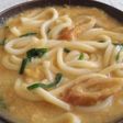 ちくわin★ニラ玉あんかけうどん
