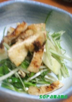ポン酢ＧＯ★油揚げ水菜大根　中華風サラダ-レシピのメイン写真