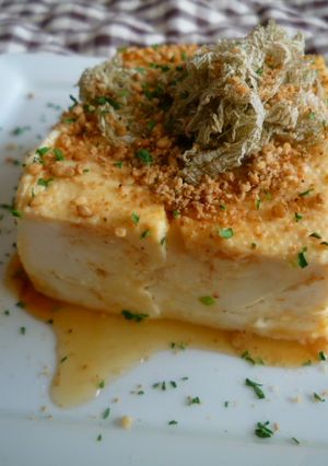 うどんスープの素で作る、1分!豆腐やっこ-レシピのメイン写真