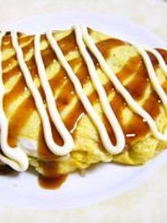 キャベツともやしのオム焼き-レシピのメイン写真