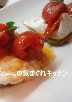 トマトとカマンベールの温かい前菜　-レシピのメイン写真