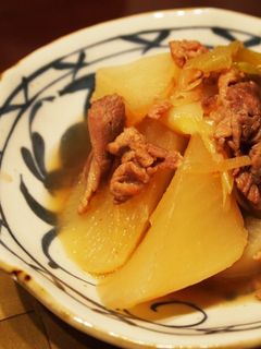 ショウガでぽかぽか☆豚肉とお大根の煮物-レシピのメイン写真