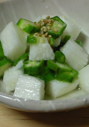 山芋とオクラの塩ポン酢和え-レシピのメイン写真