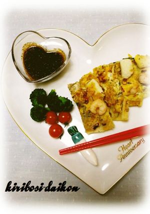 * 切干大根no ❤ 海鮮チヂミ♪-レシピのメイン写真
