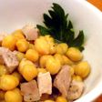 簡単でごめんなさい!ひよこ豆と豚肉の煮込