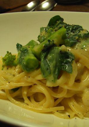 菜の花のヘルシー!!クリームパスタ-レシピのメイン写真