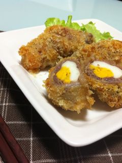 ヘルシ―♪ゆで卵の豚肉巻き~♪-レシピのメイン写真