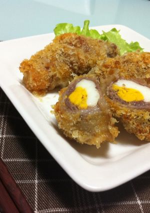 ヘルシ―♪ゆで卵の豚肉巻き～♪-レシピのメイン写真