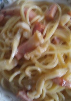 ぶなぴーカルボナーラ-レシピのメイン写真