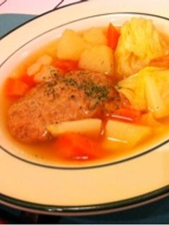 圧力鍋で☆簡単スープハンバーグ-レシピのメイン写真